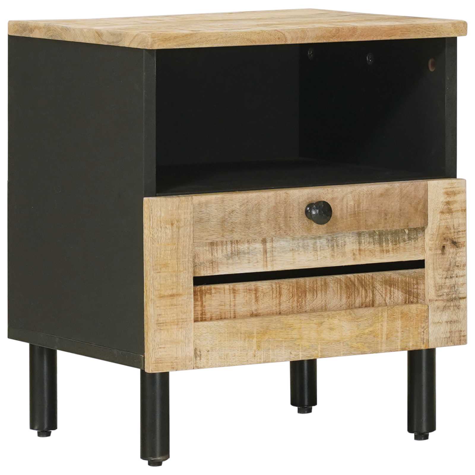 vidaXL Stolik nocny naturalny 40 x 33 x 46 cm Drewno z mango