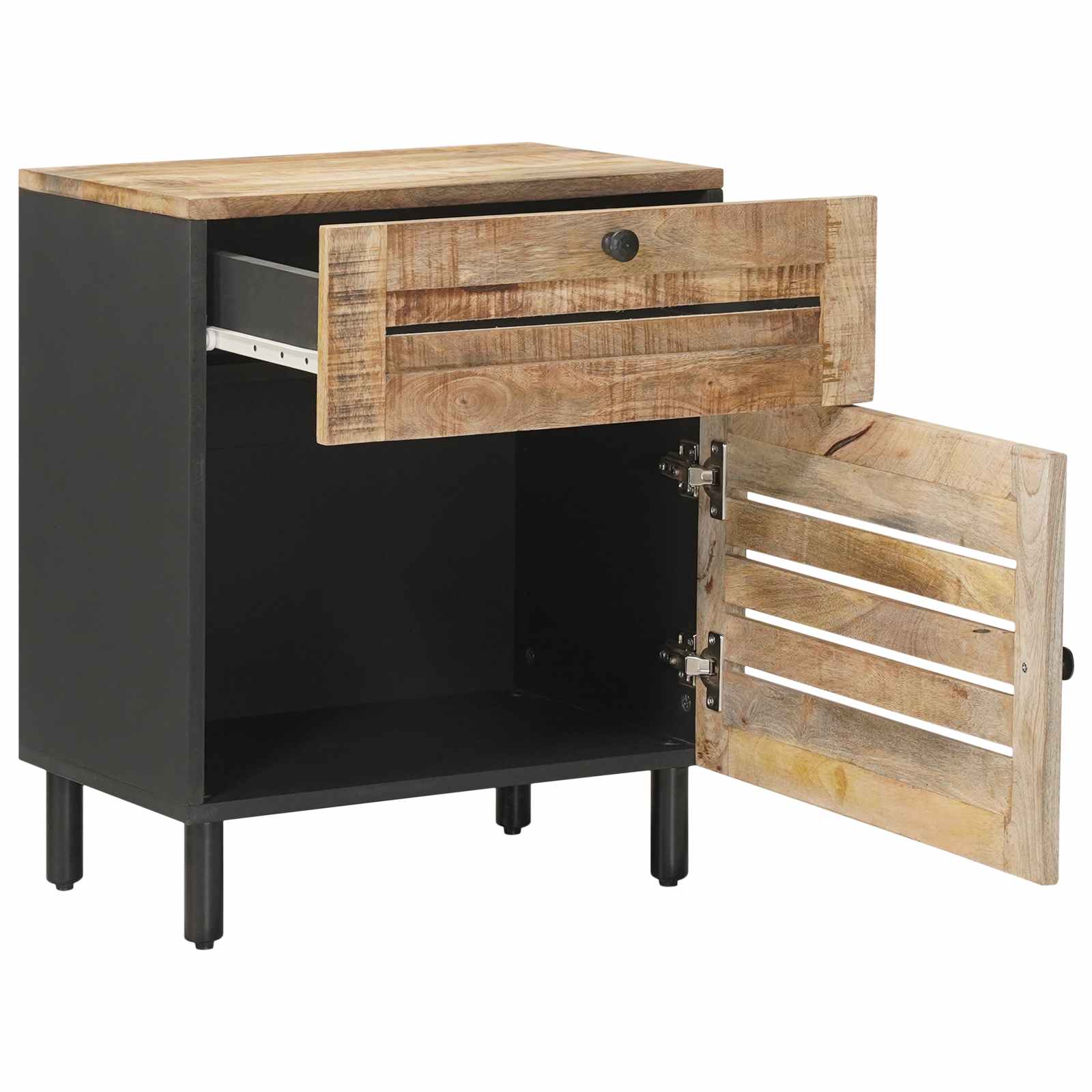 vidaXL Stolik nocny naturalny 50 x 33 x 60 cm Drewno z mango