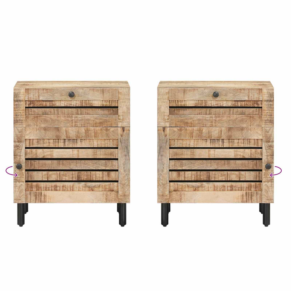 vidaXL Stolik nocny naturalny 50 x 33 x 60 cm Drewno z mango