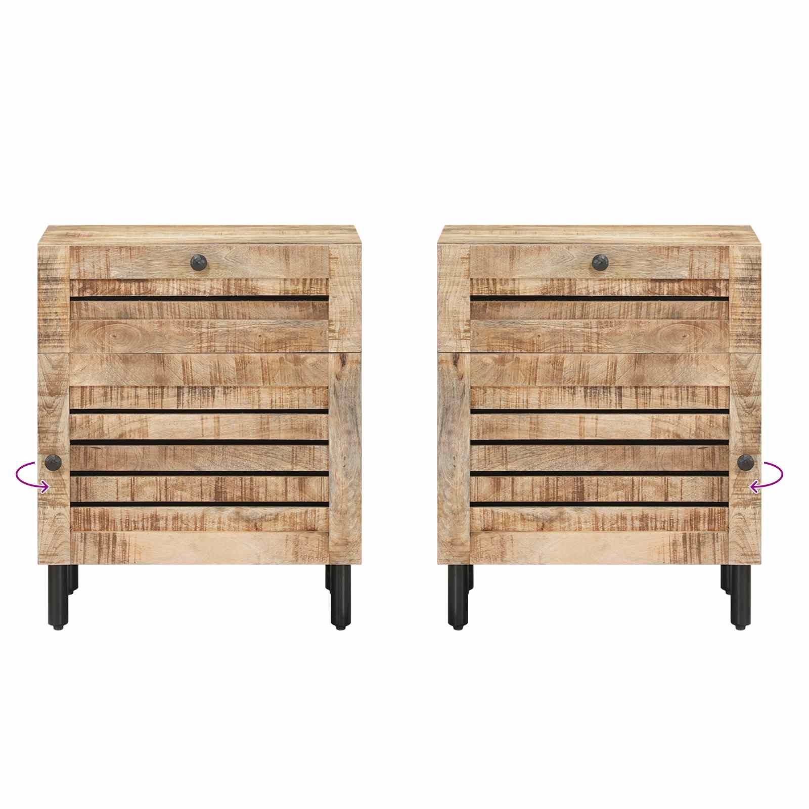 vidaXL Stolik nocny naturalny 50 x 33 x 60 cm Drewno z mango