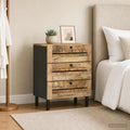 vidaXL Stolik nocny naturalny 50 x 33 x 62 cm Drewno z mango