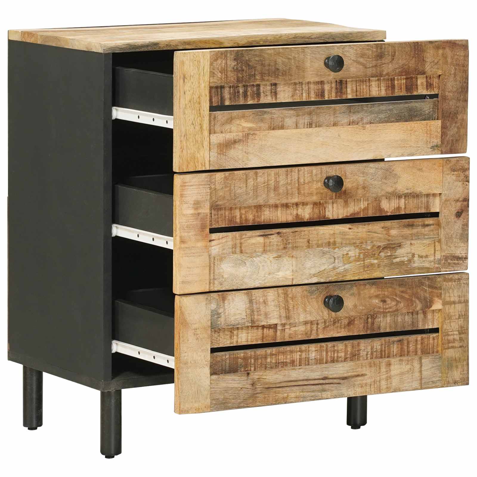 vidaXL Stolik nocny naturalny 50 x 33 x 62 cm Drewno z mango