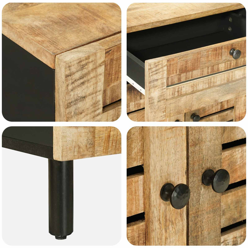 vidaXL Stolik nocny naturalny 50 x 33 x 60 cm Drewno z mango