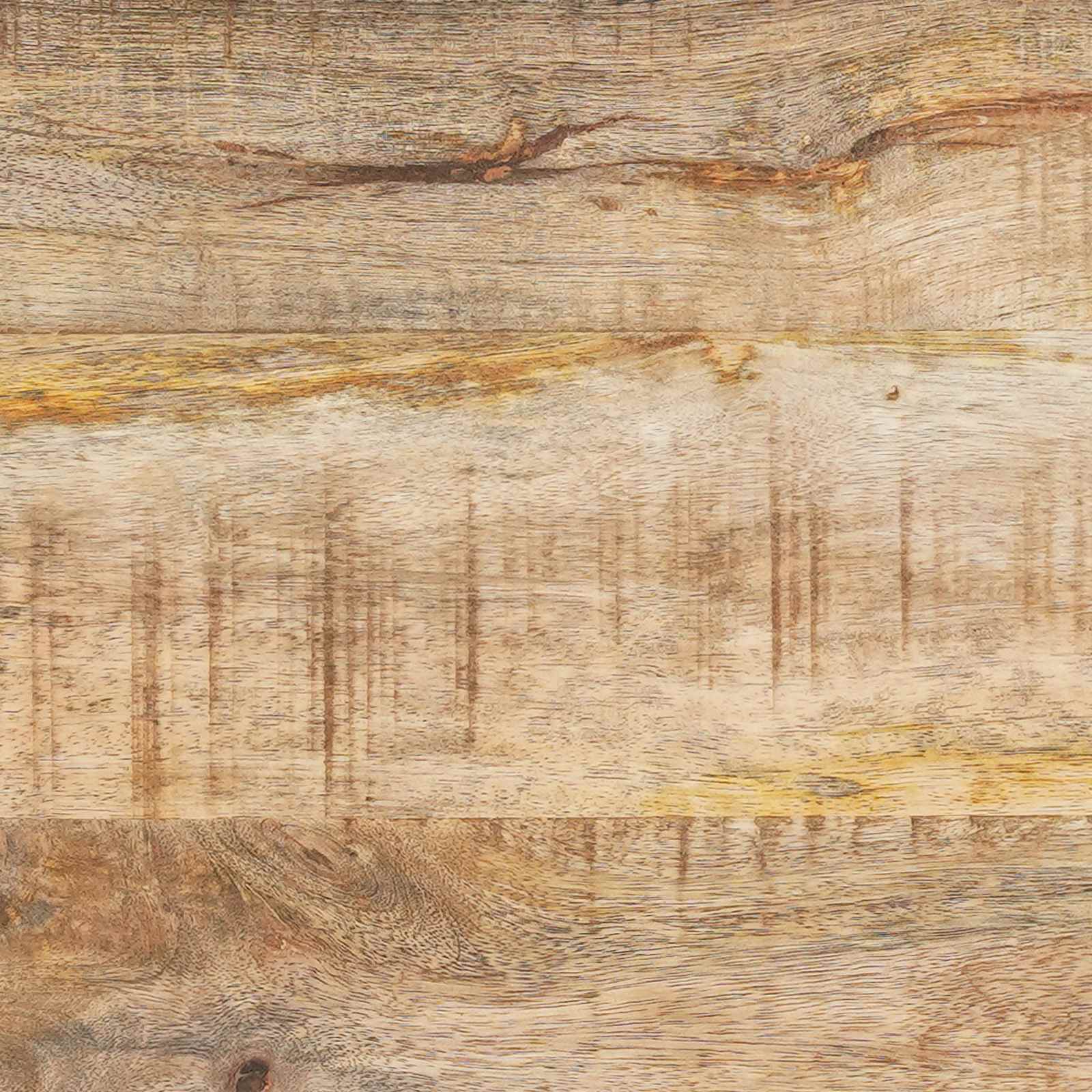 vidaXL Stolik kawowy Brązowy i czarny 80 x 54 x 40 cm Drewno z mango