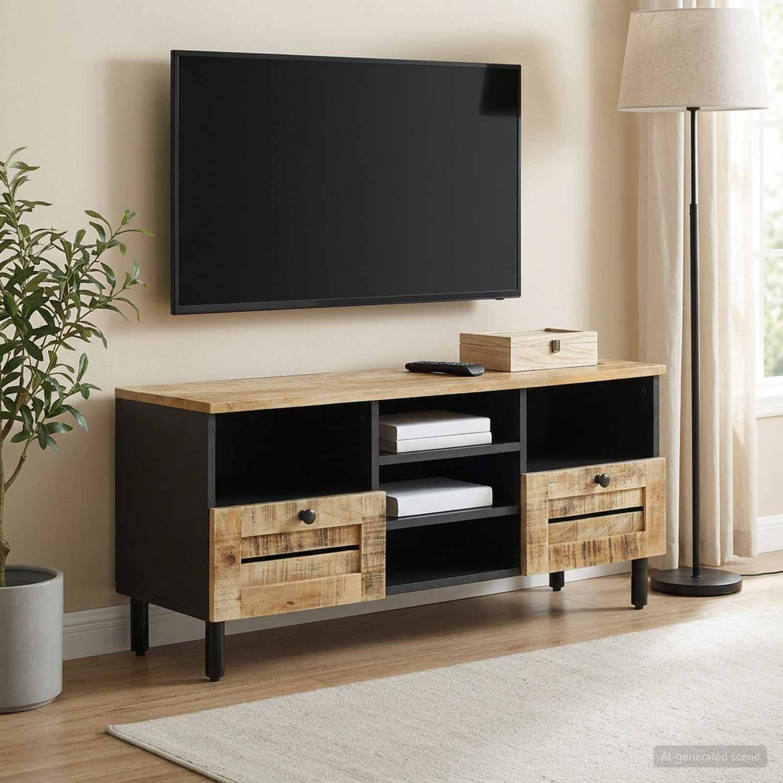 vidaXL Szafy do przechowywania naturalny 100 x 33 x 46 cm