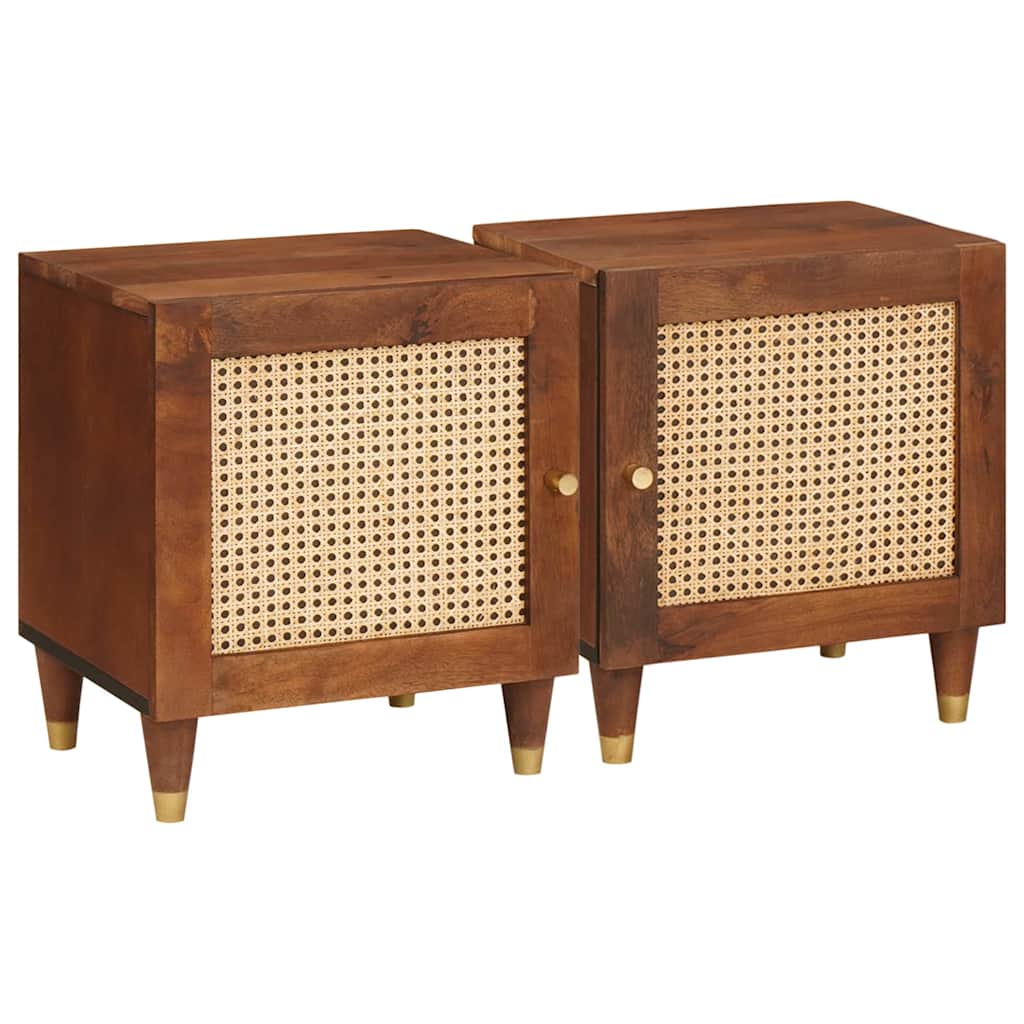 vidaXL Szafka Nocna 2 pcs Brązowy 40 x 33,5 x 46 cm