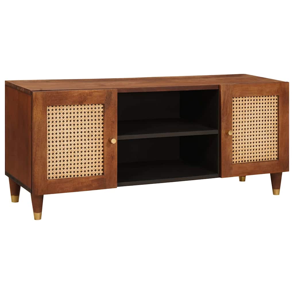 vidaXL Szafka pod telewizor Brązowy 105 x 33,5 x 46 cm Drewno z mango