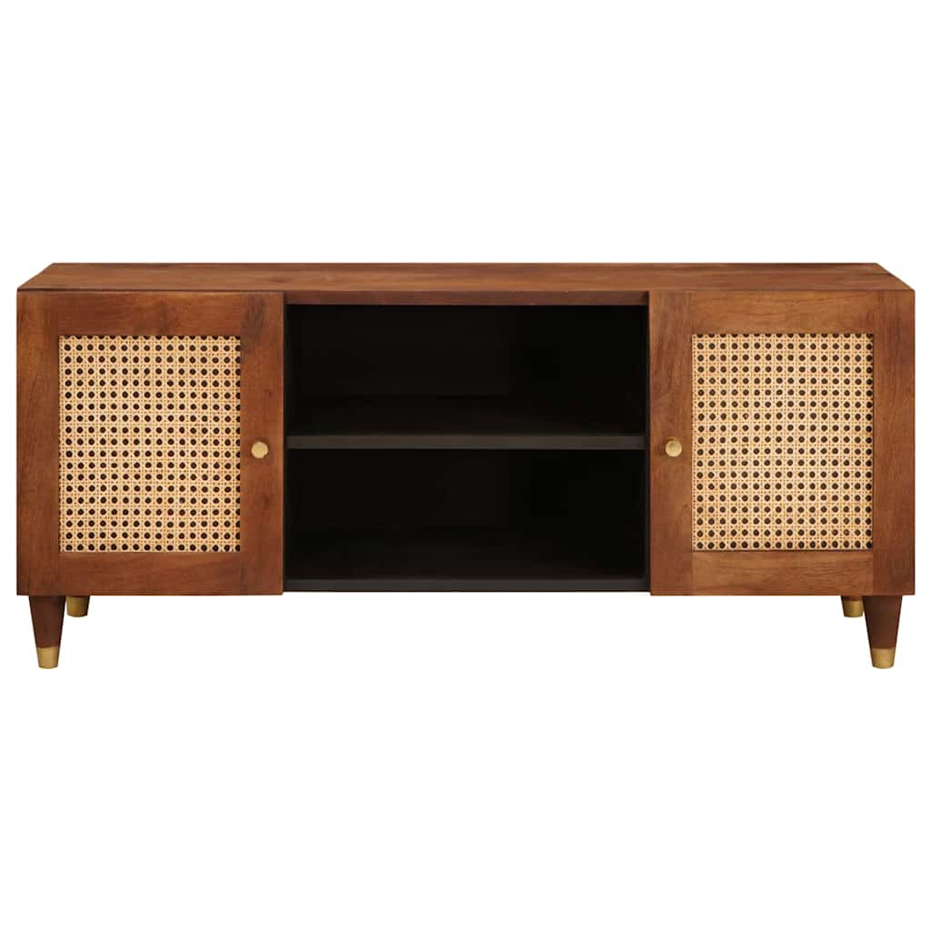 vidaXL Szafka pod telewizor Brązowy 105 x 33,5 x 46 cm Drewno z mango