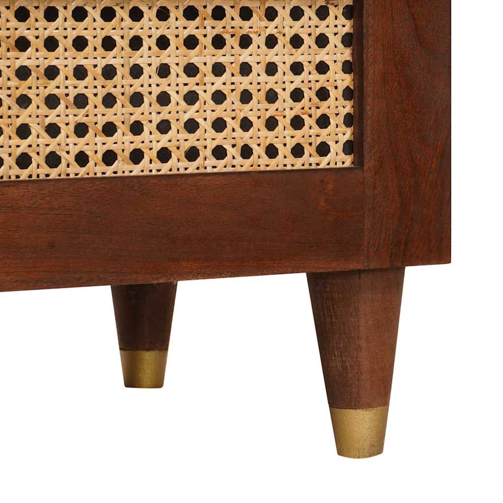 vidaXL Szafka pod telewizor Brązowy 70 x 33,5 x 46 cm Drewno z mango