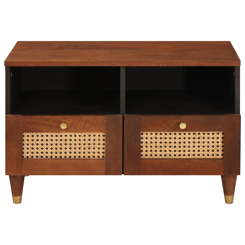 vidaXL Szafka pod telewizor Brązowy 70 x 33,5 x 46 cm Drewno z mango