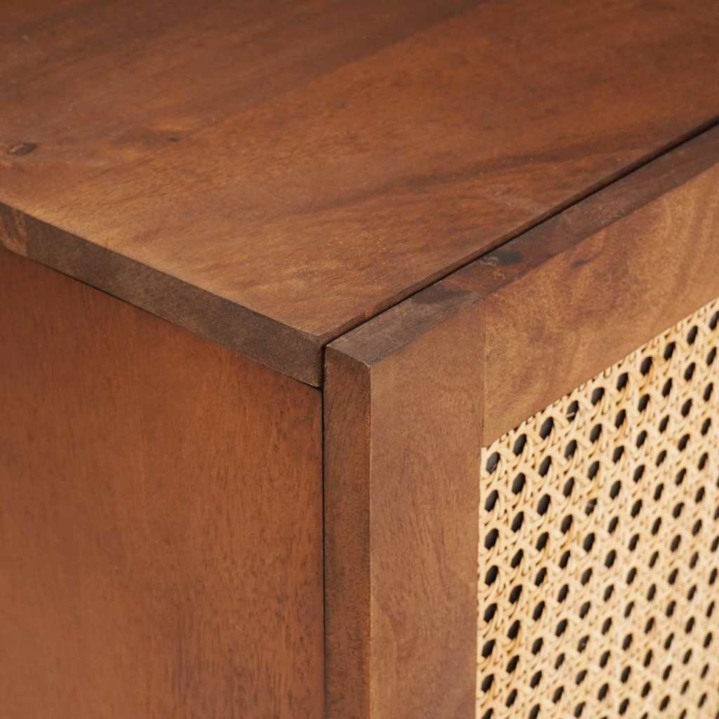 vidaXL Szafka pod telewizor Brązowy 105 x 33,5 x 46 cm Drewno z mango