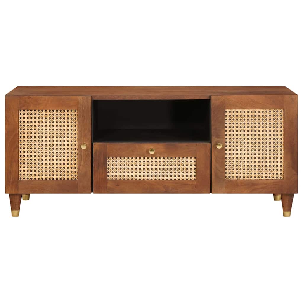 vidaXL Szafka pod telewizor Brązowy 105 x 33,5 x 46 cm Drewno z mango