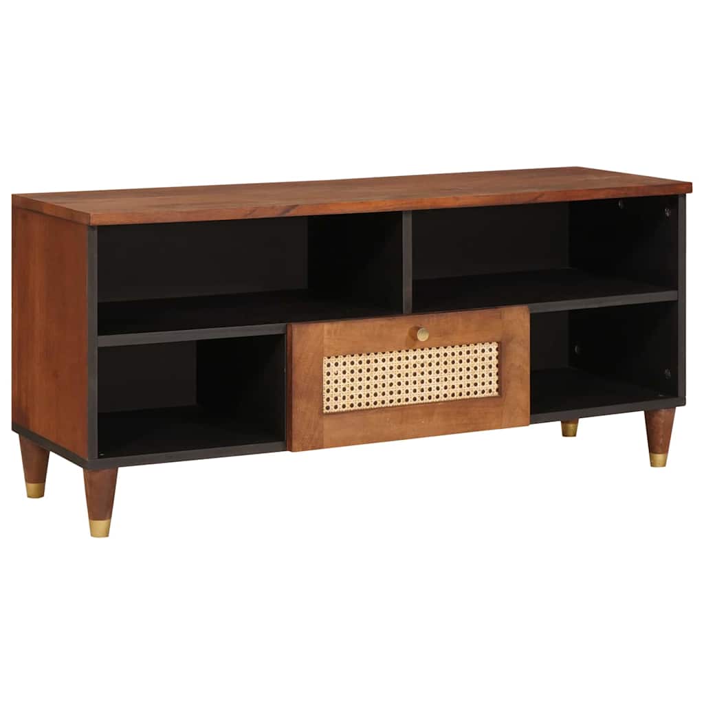 vidaXL Szafka pod telewizor Brązowy 100 x 33,5 x 46 cm Drewno z mango