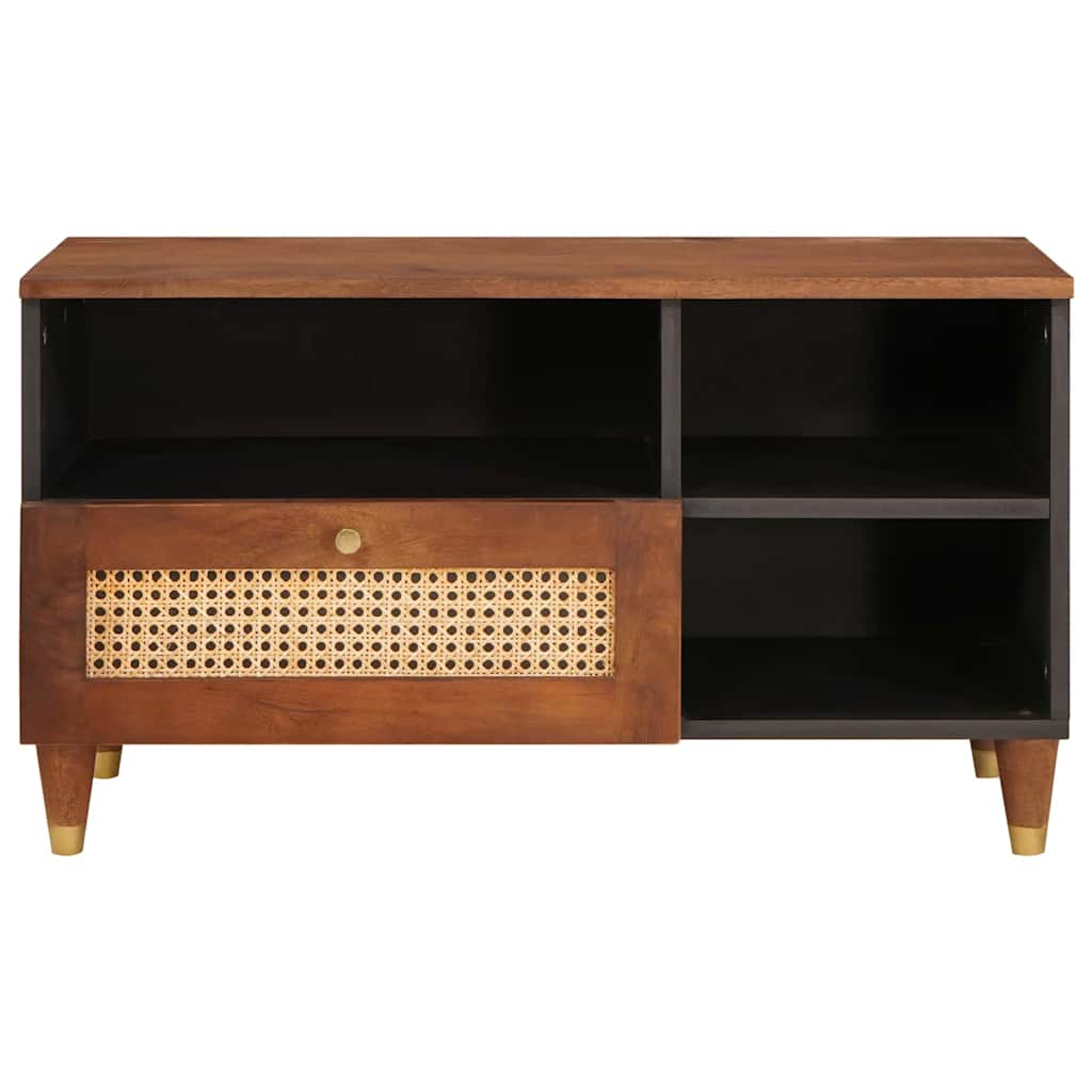 vidaXL Szafka pod telewizor Brązowy 80 x 33,5 x 46 cm Drewno z mango