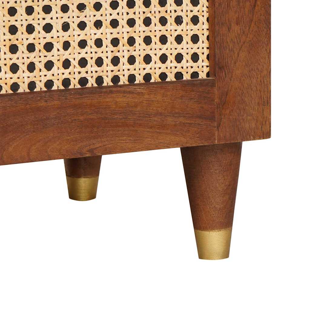 vidaXL Szafka pod telewizor Brązowy 100 x 33,5 x 46 cm Drewno z mango