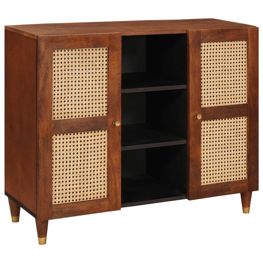 vidaXL Bufet Brązowy 90 x 33,5 x 75 cm Drewno z mango