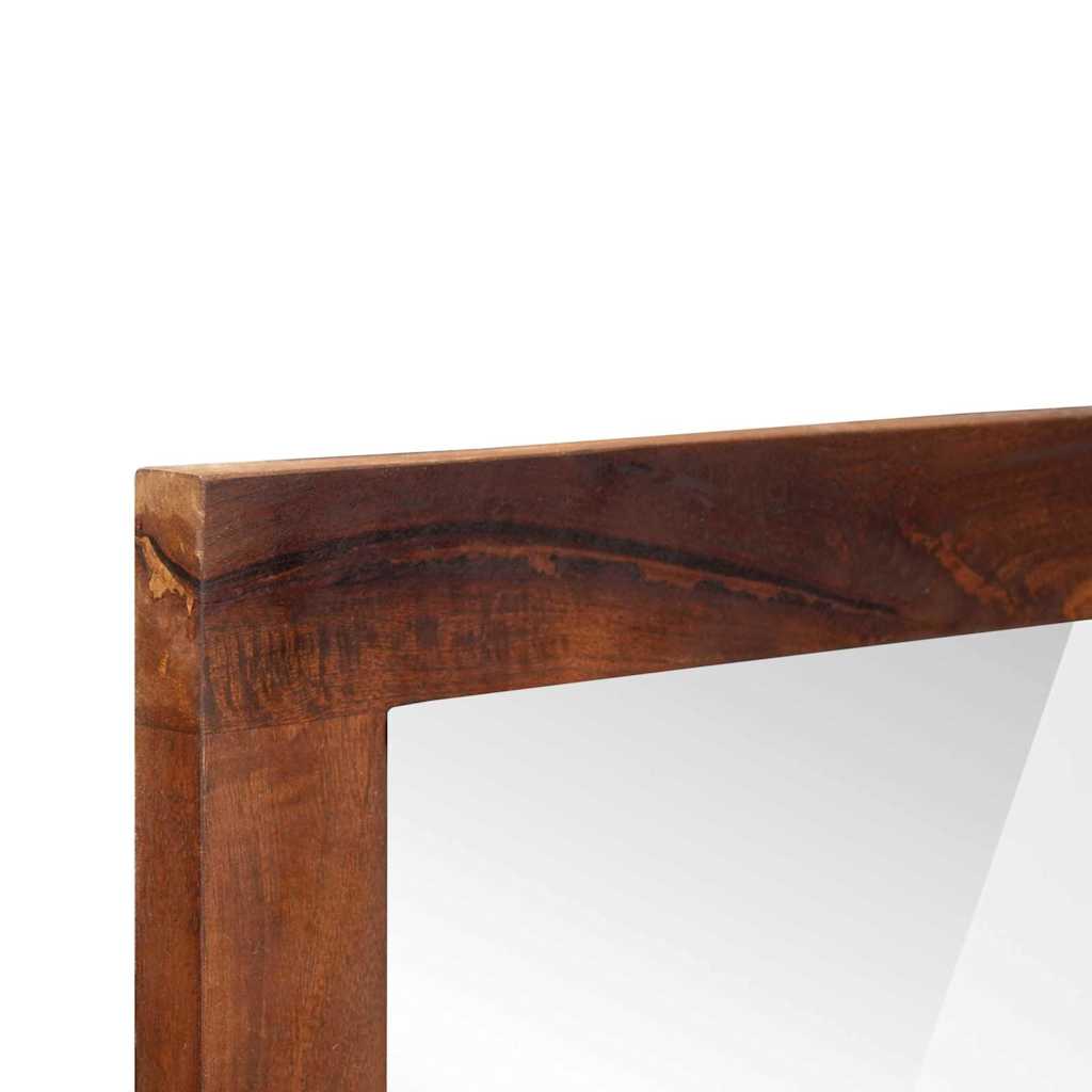 vidaXL Lustro Prostokątny Z lustrem Brązowy i Srebrny 50 x 2,5 x 70 cm