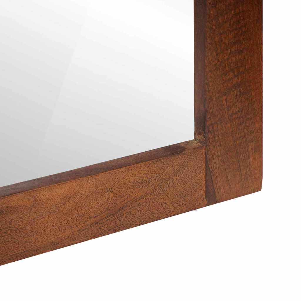 vidaXL Lustro Prostokątny Z lustrem Brązowy i Srebrny 50 x 2,5 x 70 cm