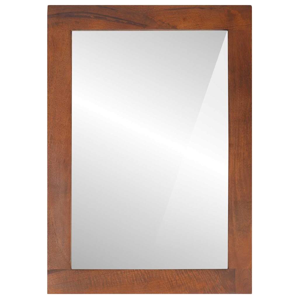 vidaXL Lustro Prostokątny Z lustrem Brązowy i Srebrny 50 x 2,5 x 70 cm