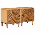 vidaXL Stolik nocny 2 pcs Brązowy 40 x 33,5 x 46 cm Drewno z mango