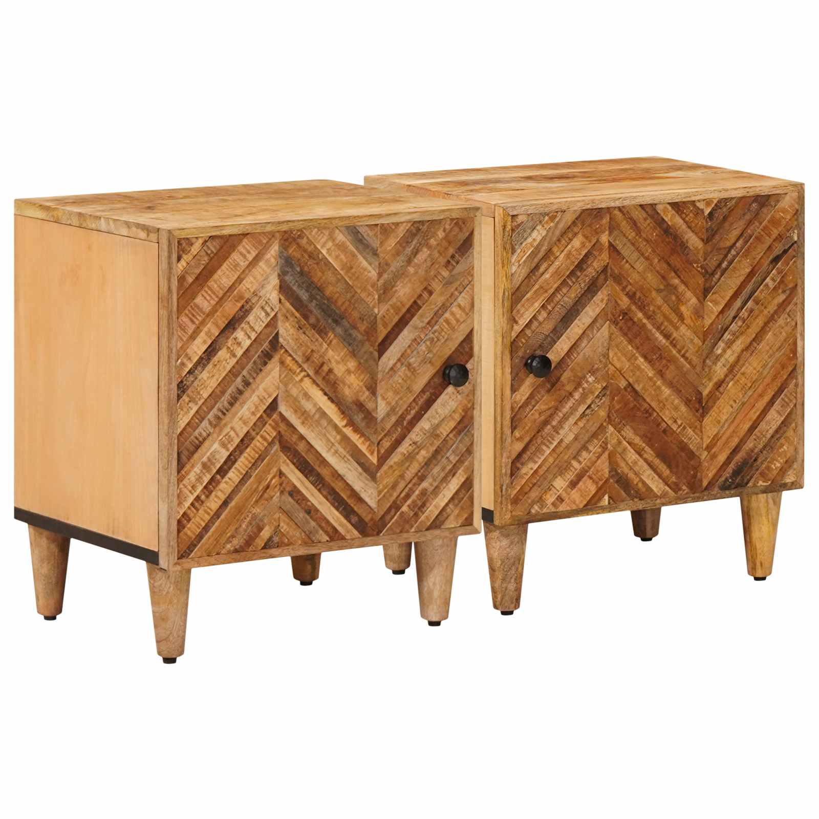 vidaXL Stolik nocny 2 pcs Brązowy 40 x 33,5 x 46 cm Drewno z mango