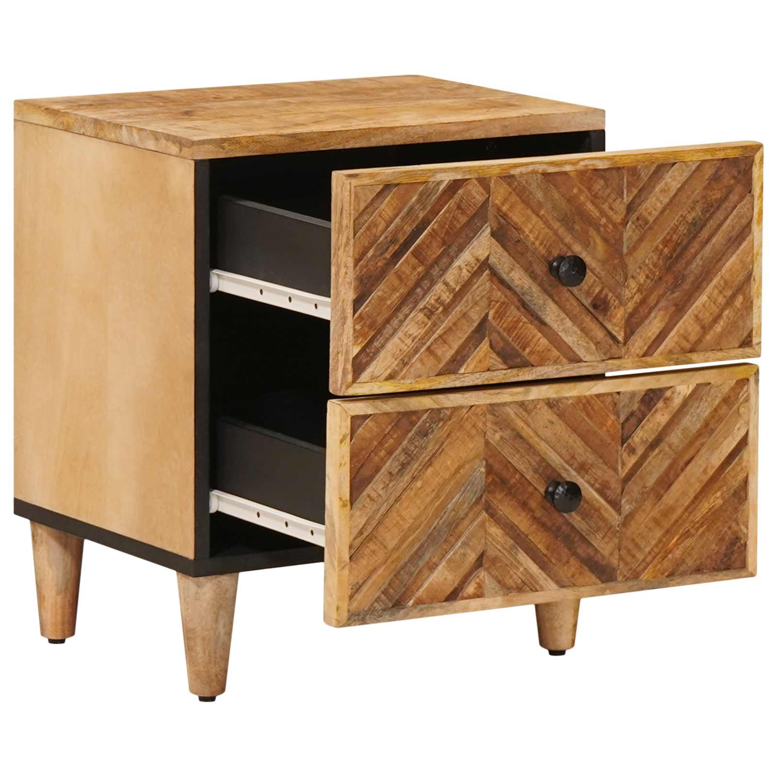 vidaXL Stolik nocny Brązowy 40 x 33,5 x 46 cm Drewno z mango