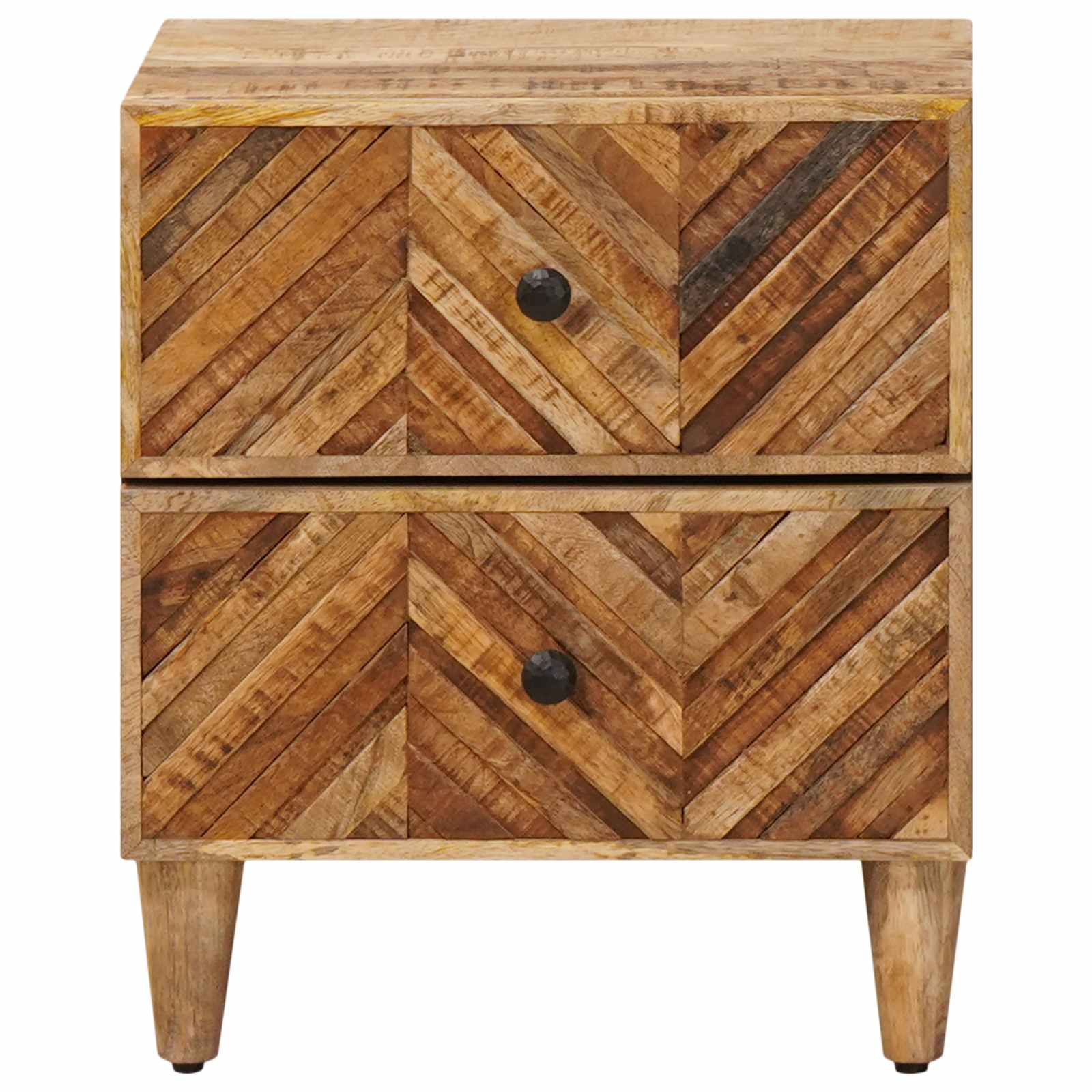 vidaXL Stolik nocny 2 pcs Brązowy 40 x 33,5 x 46 cm Drewno z mango