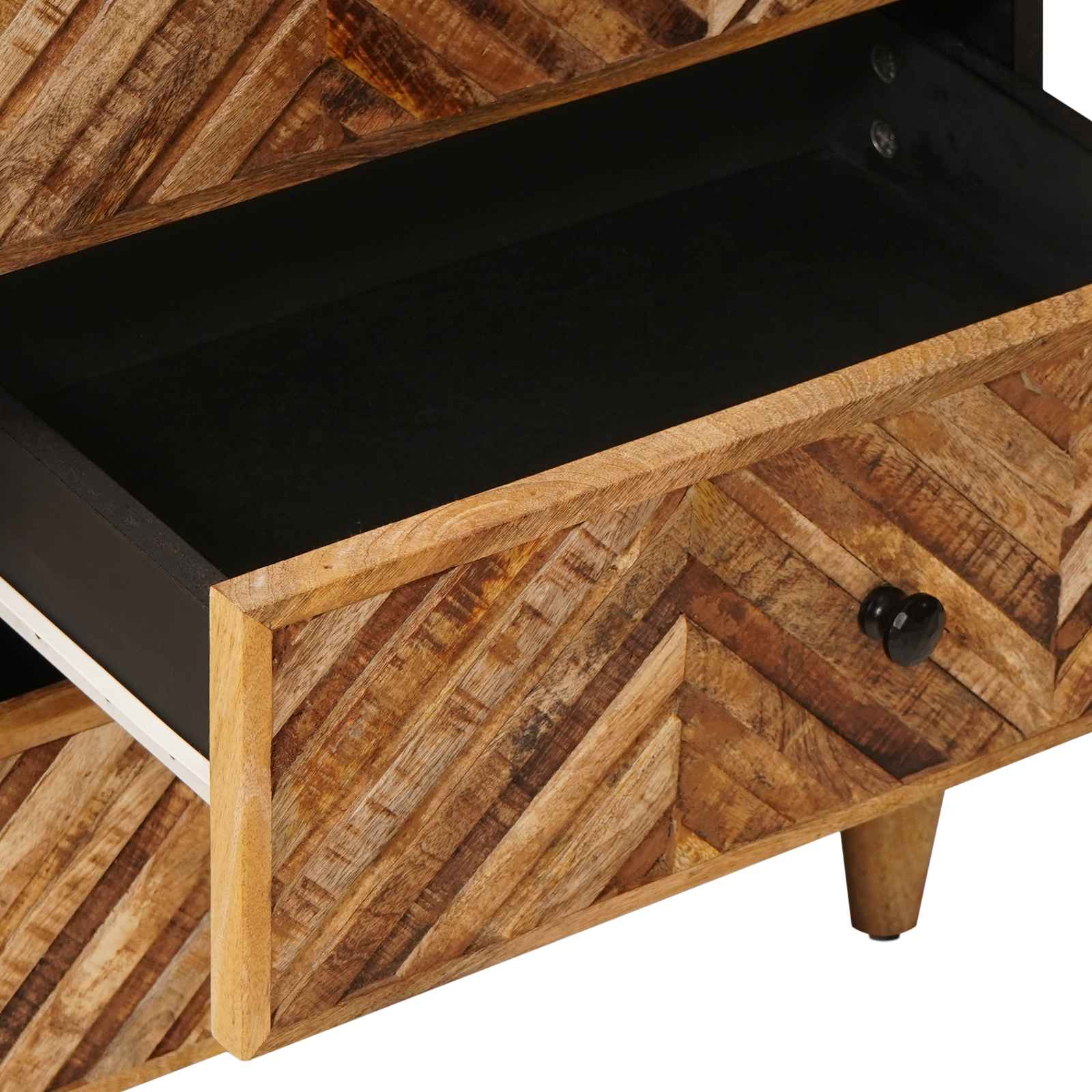 vidaXL Stolik nocny z szufladą Brązowy 50 x 33 x 60 cm Drewno z mango