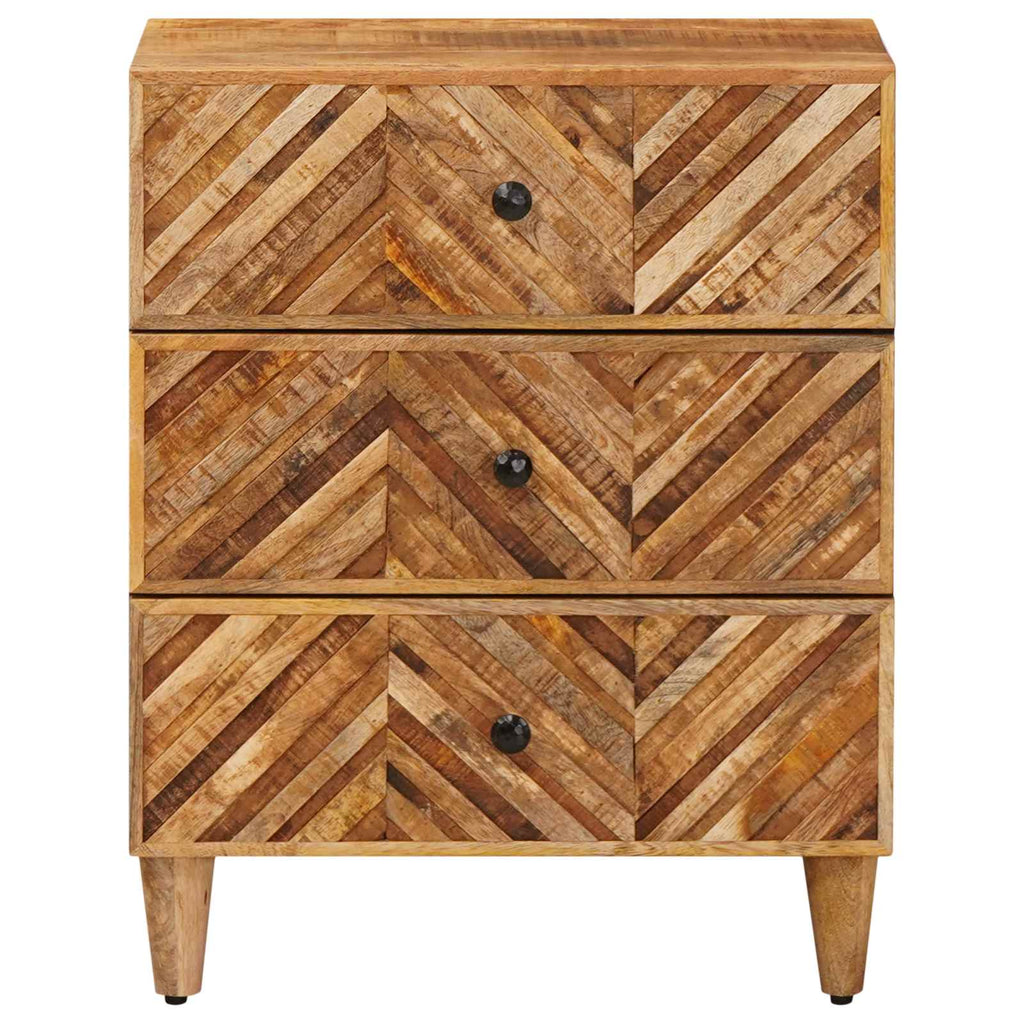 vidaXL Stolik nocny z szufladą Brązowy 50 x 33 x 60 cm Drewno z mango