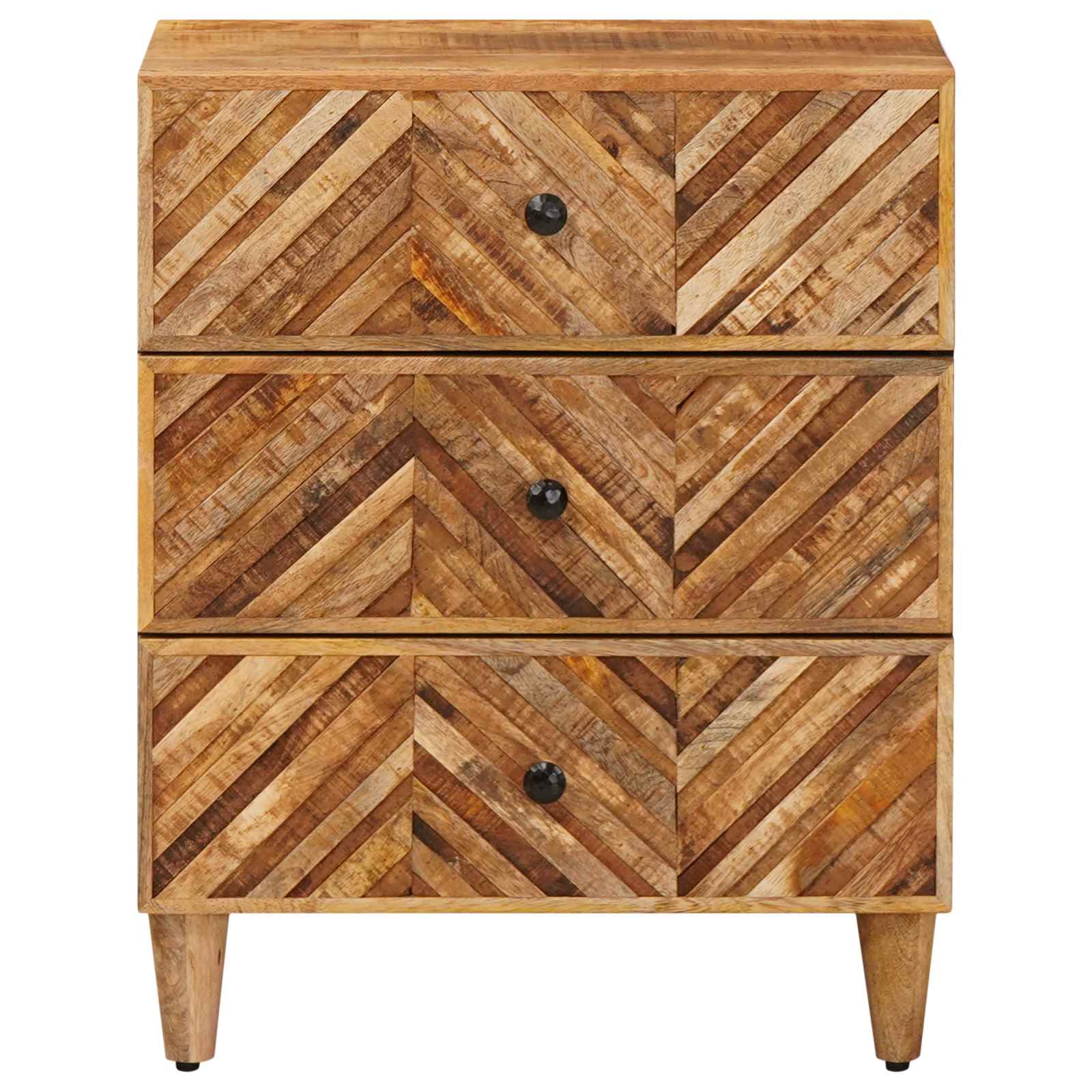 vidaXL Stolik nocny z szufladą Brązowy 50 x 33 x 60 cm Drewno z mango