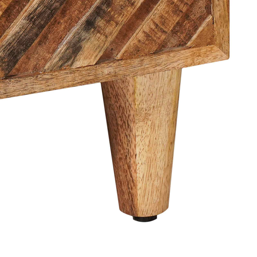 vidaXL Stolik nocny z szufladą Brązowy 50 x 33 x 60 cm Drewno z mango