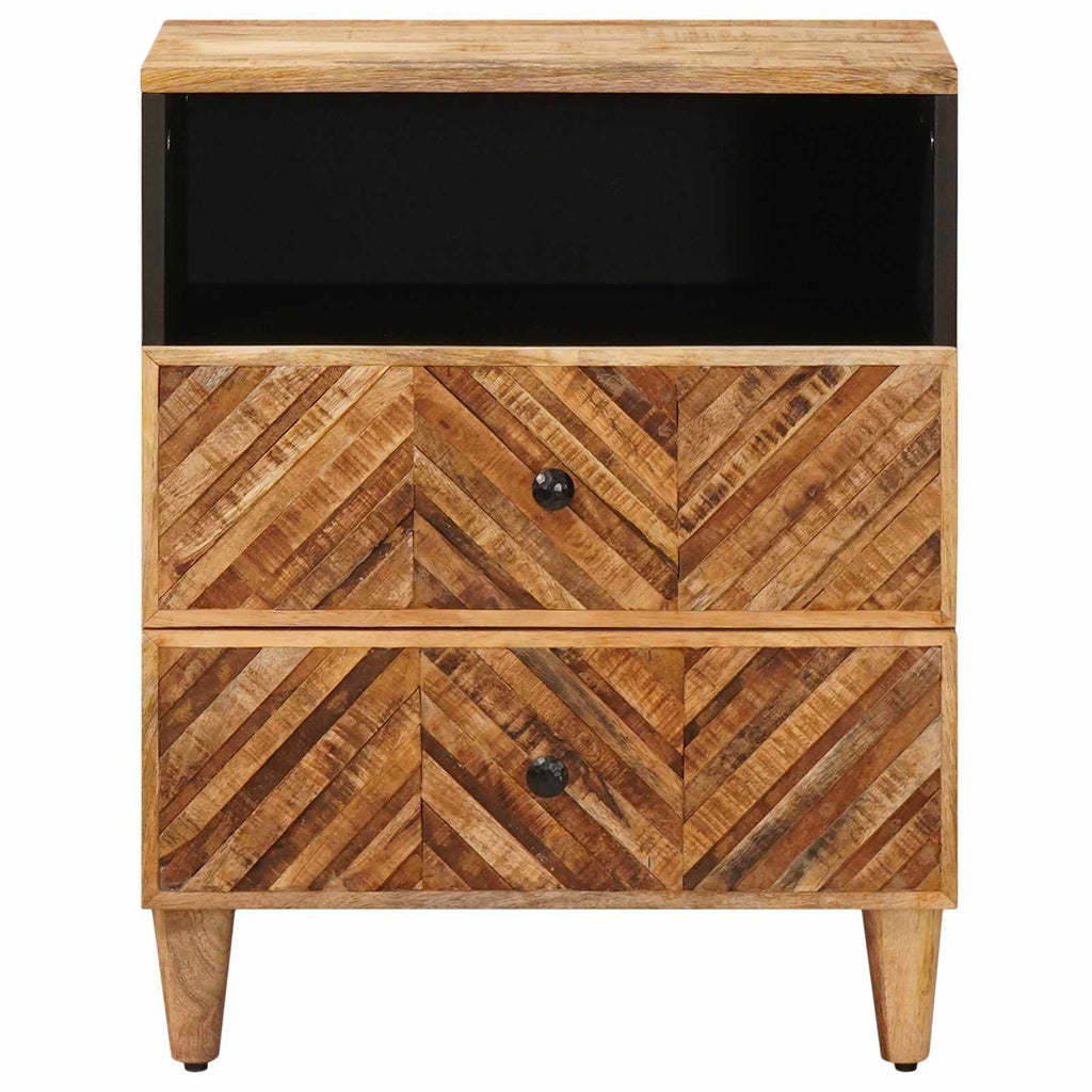 vidaXL Stolik nocny z szufladą Brązowy 50 x 33 x 60 cm Drewno z mango