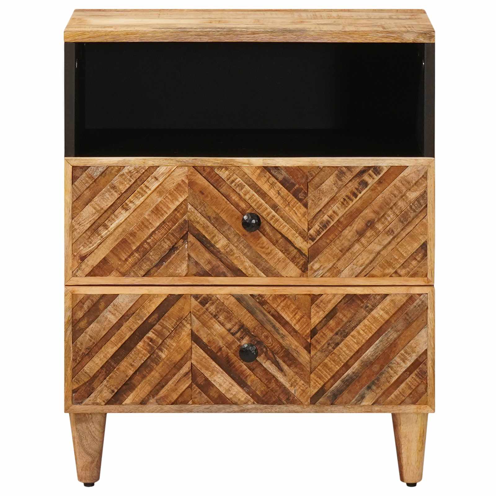 vidaXL Stolik nocny z szufladą Brązowy 50 x 33 x 60 cm Drewno z mango