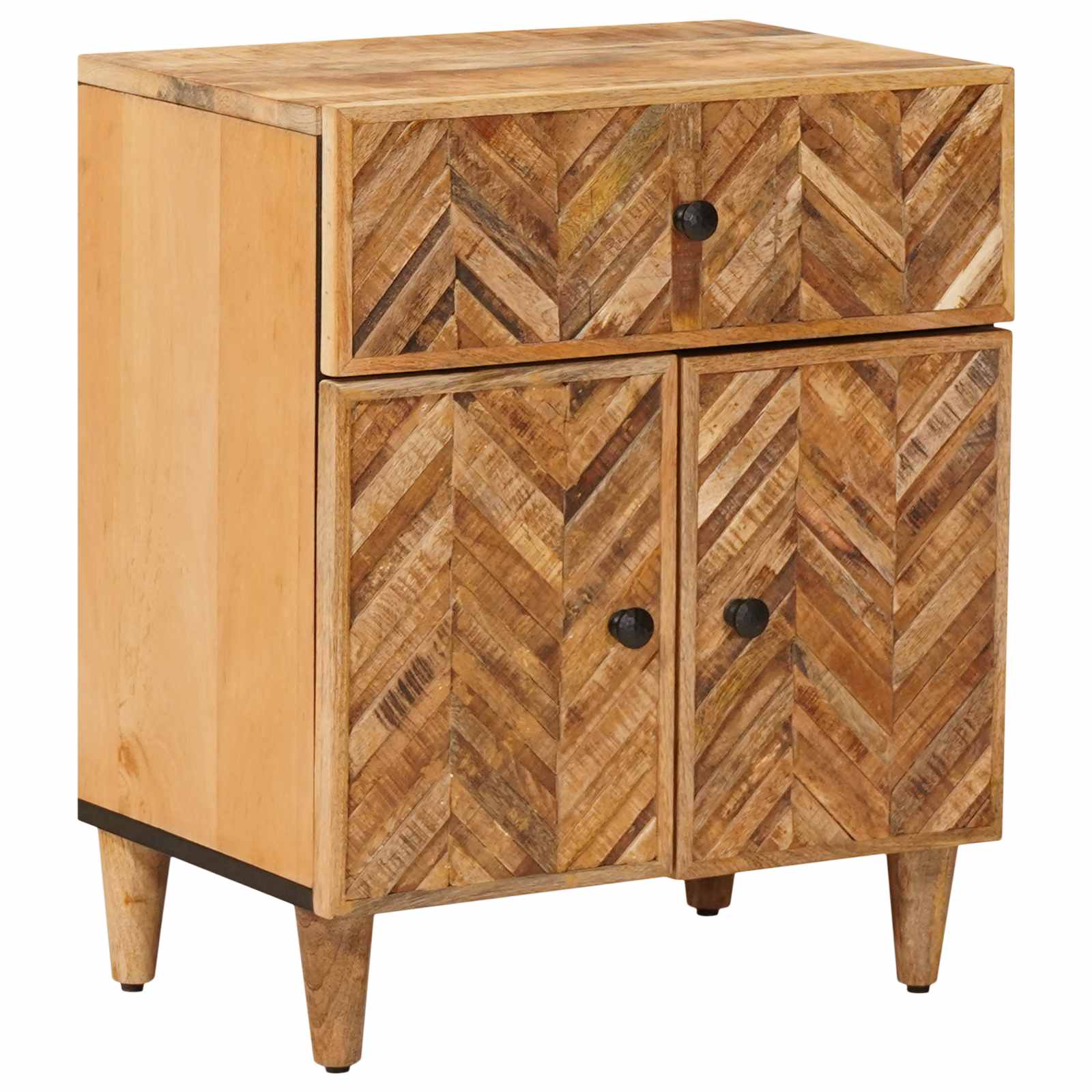 vidaXL Stolik nocny z szufladą Brązowy 50 x 33 x 60 cm Drewno z mango
