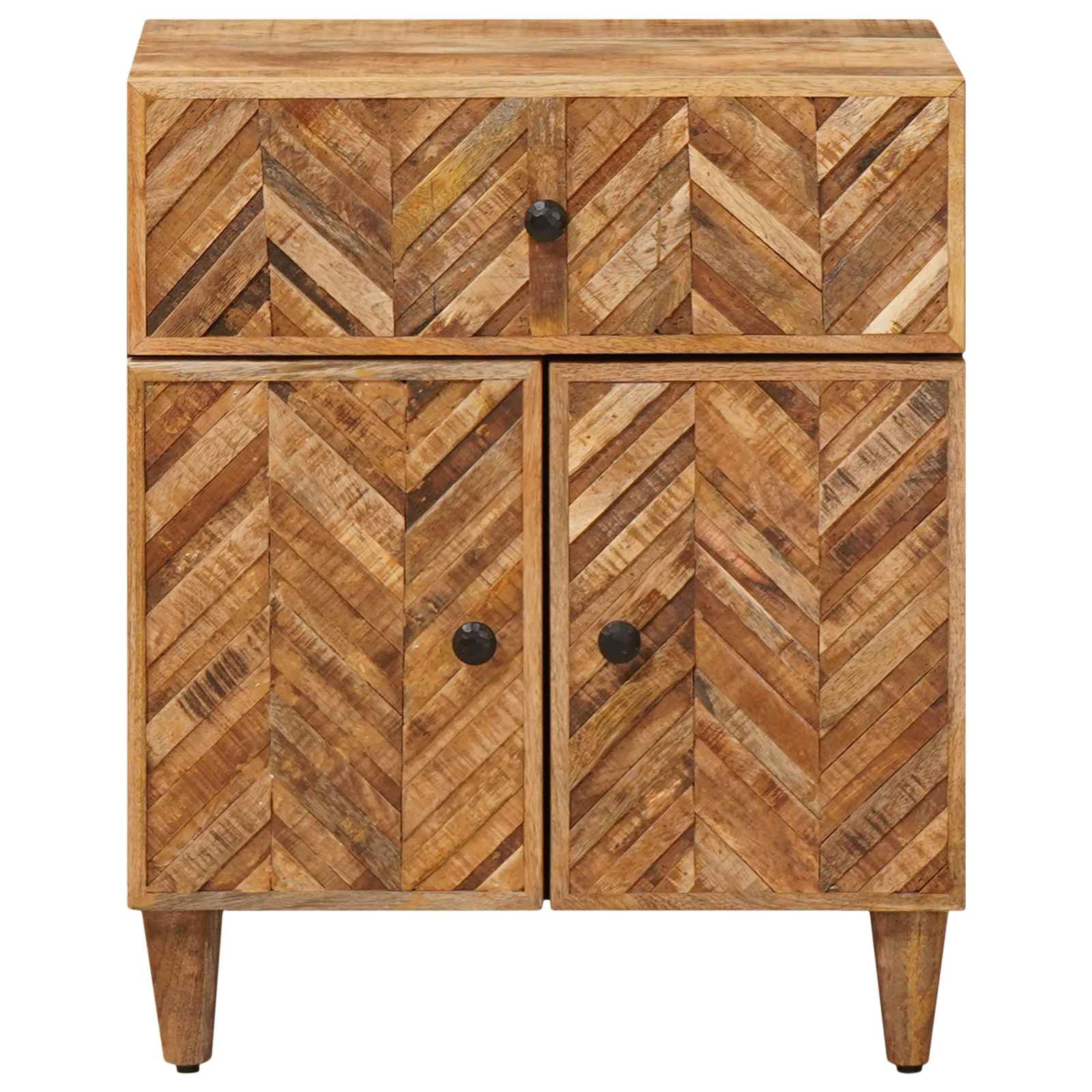 vidaXL Stolik nocny z szufladą Brązowy 50 x 33 x 60 cm Drewno z mango