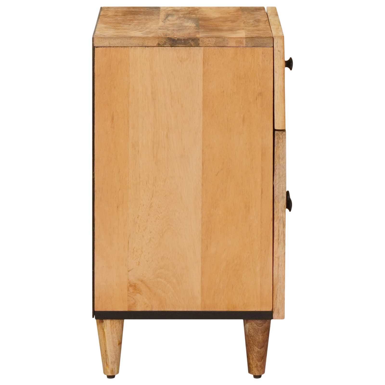 vidaXL Stolik nocny z szufladą Brązowy 50 x 33 x 60 cm Drewno z mango