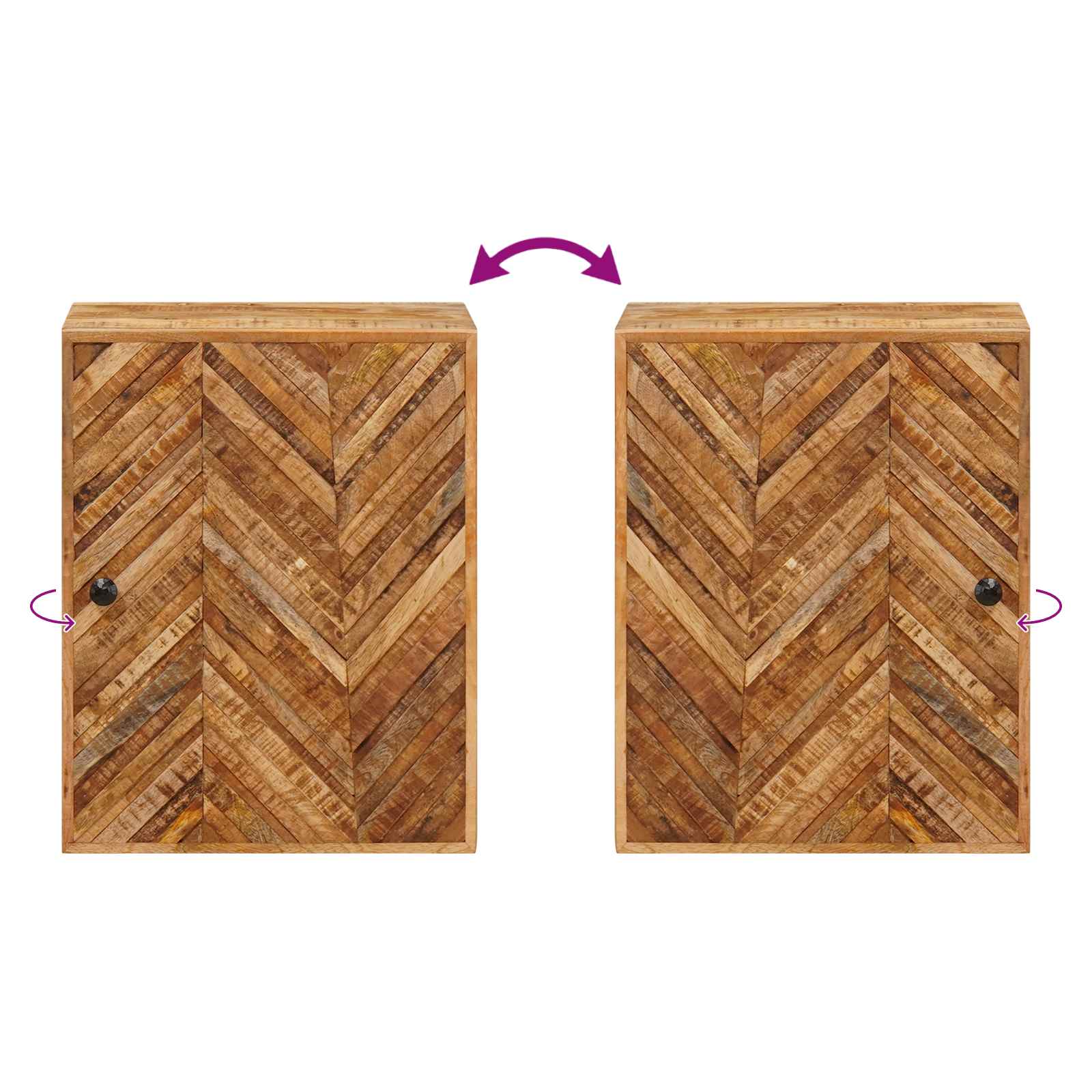 vidaXL Szafka wisząca Brązowy 38 x 33,5 x 48 cm Drewno z mango