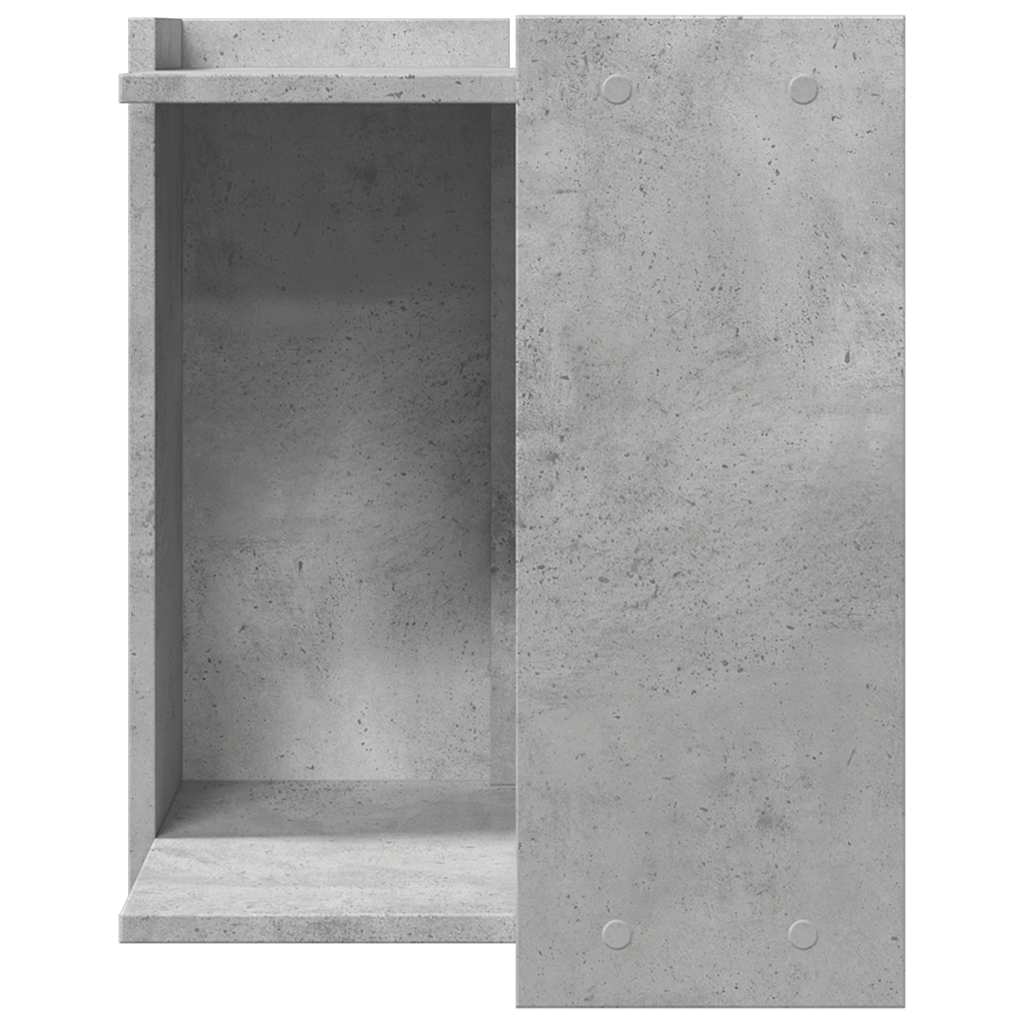 vidaXL Szafka na kuwetę, szarość betonu, 42x42x51 cm