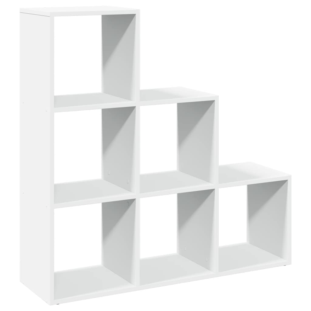 vidaXL Regał na książki z 3 poziomami, biały, 99x29x99 cm, drewno konstrukcyjne