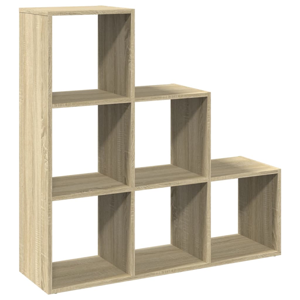 vidaXL Regał przegroda, 3 poziomy, dąb sonoma, 99x29x99 cm