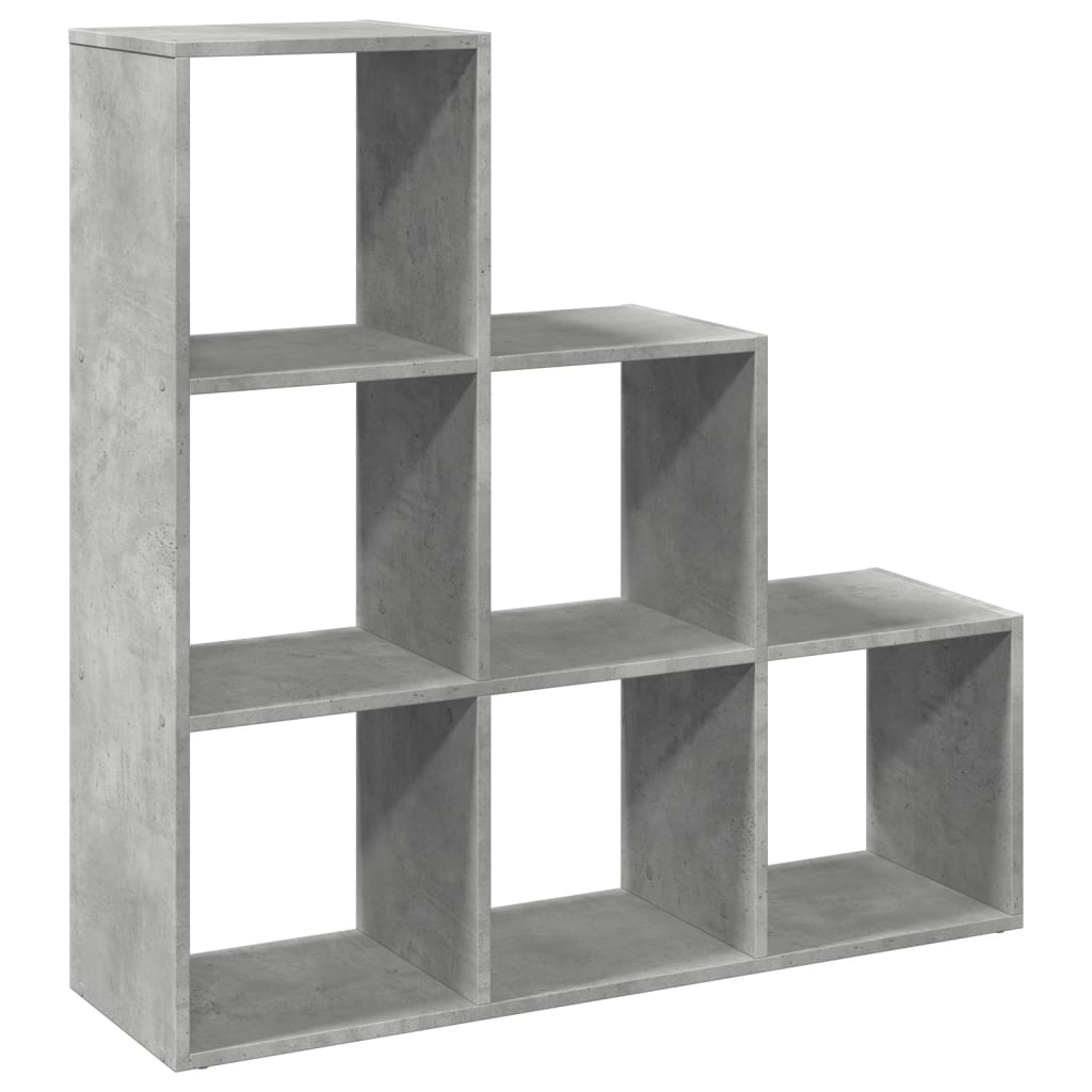 vidaXL Regał przegroda, 3 poziomy, szarość betonu, 99x29x99 cm