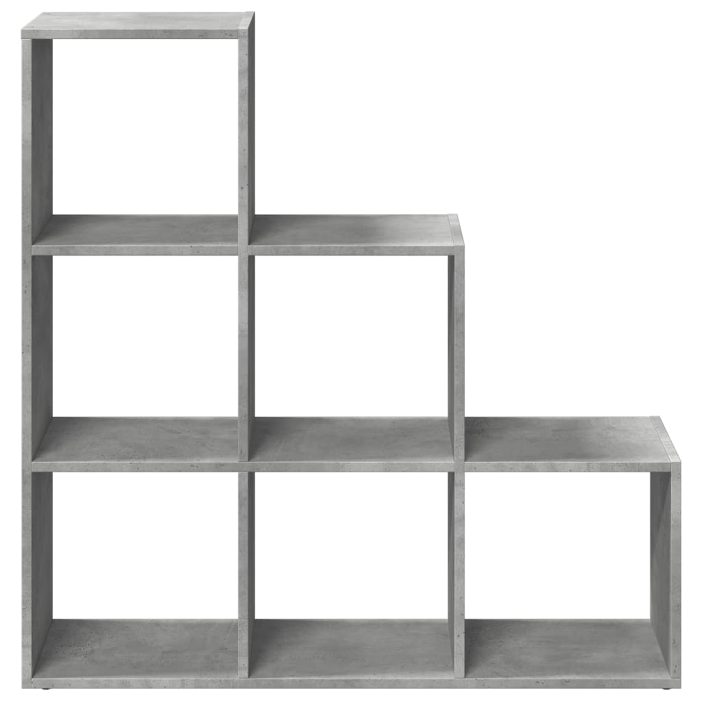 vidaXL Regał przegroda, 3 poziomy, szarość betonu, 99x29x99 cm