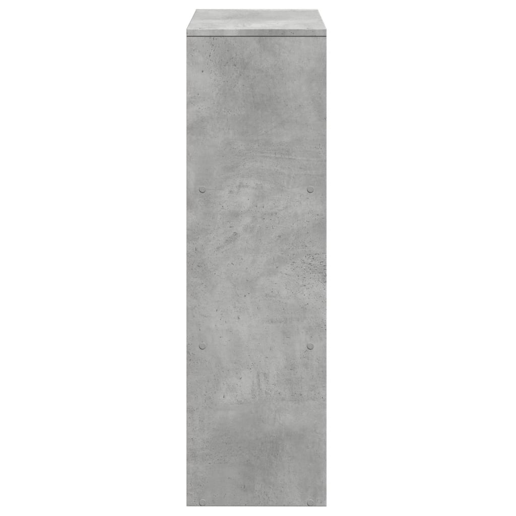 vidaXL Regał przegroda, 3 poziomy, szarość betonu, 99x29x99 cm