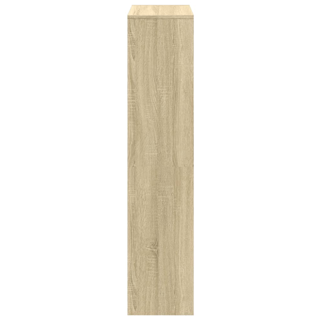 vidaXL Regał przegroda, 4 poziomy, dąb sonoma, 131,5x29x131,5 cm