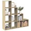 vidaXL Regał przegroda, 4 poziomy, dąb sonoma, 131,5x29x131,5 cm