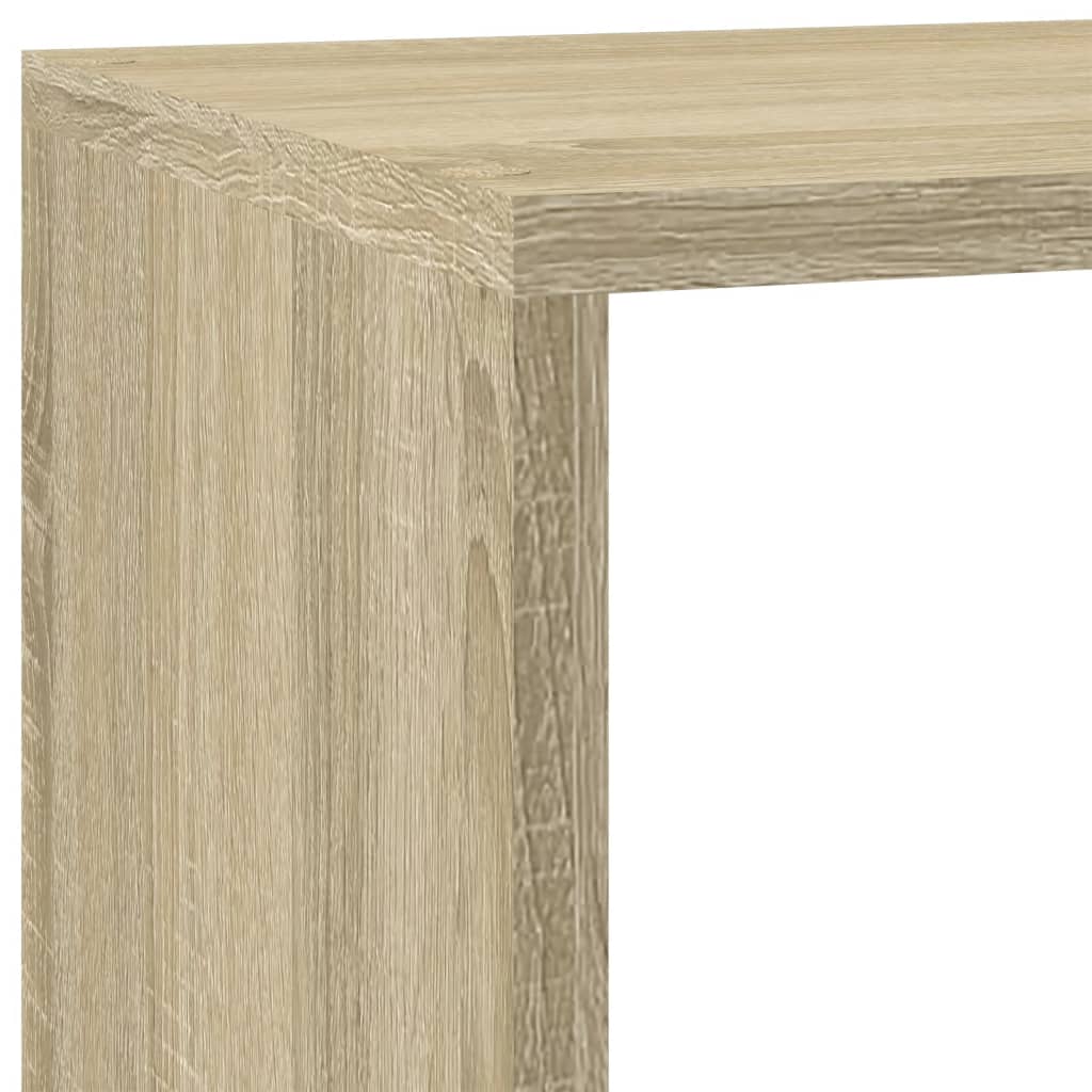 vidaXL Regał przegroda, 3 poziomy, dąb sonoma, 137,5x29x103,5 cm