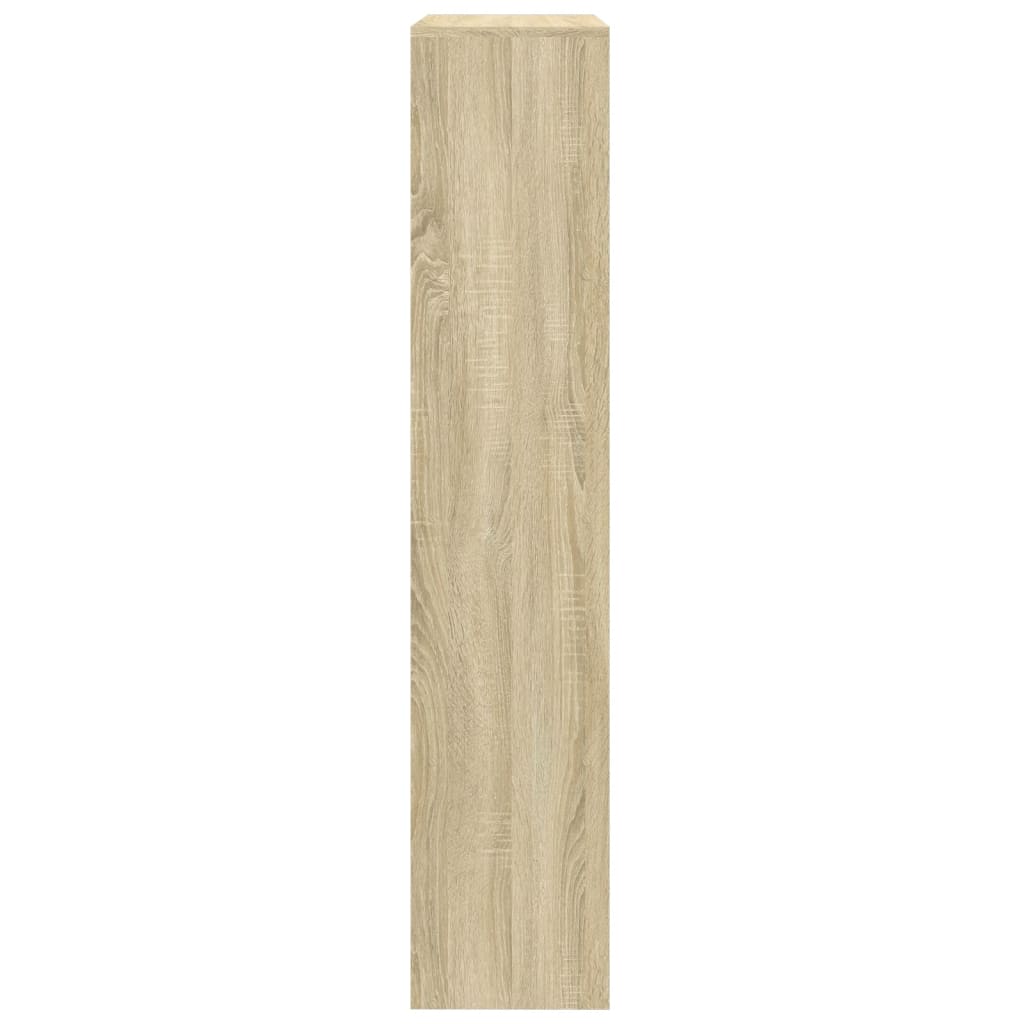 vidaXL Regał przegroda, 4 poziomy, dąb sonoma, 143,5x29x143,5 cm