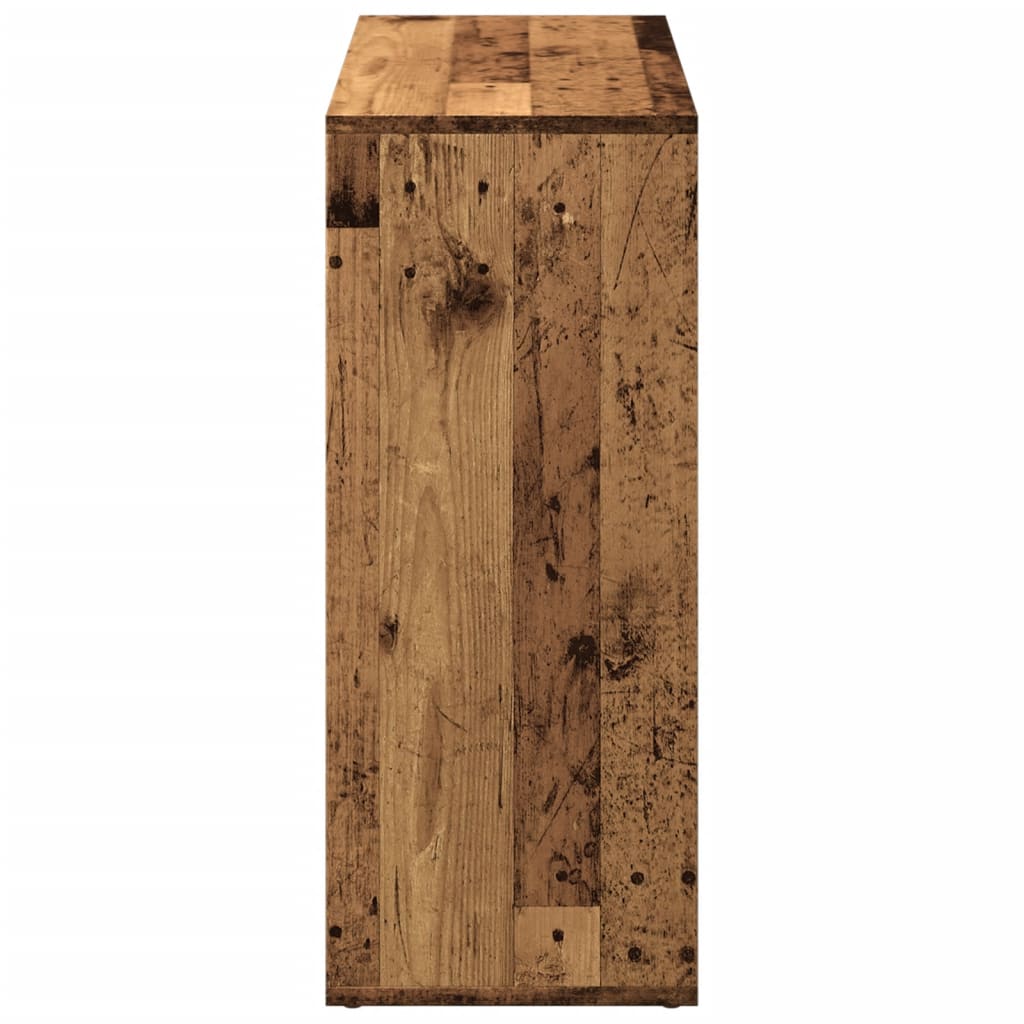 vidaXL Regał przegroda, stare drewno, 69,5x29x69,5 cm