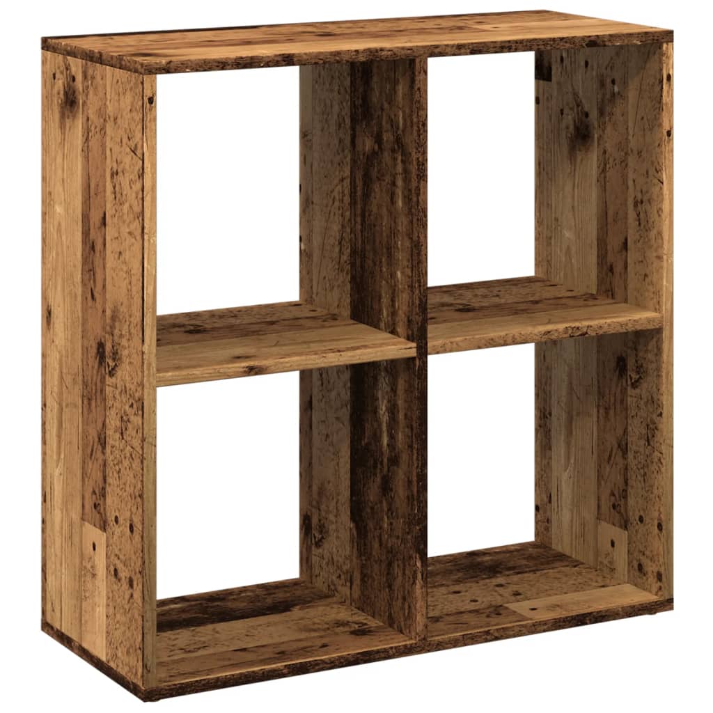 vidaXL Regał przegroda, stare drewno, 69,5x29x69,5 cm