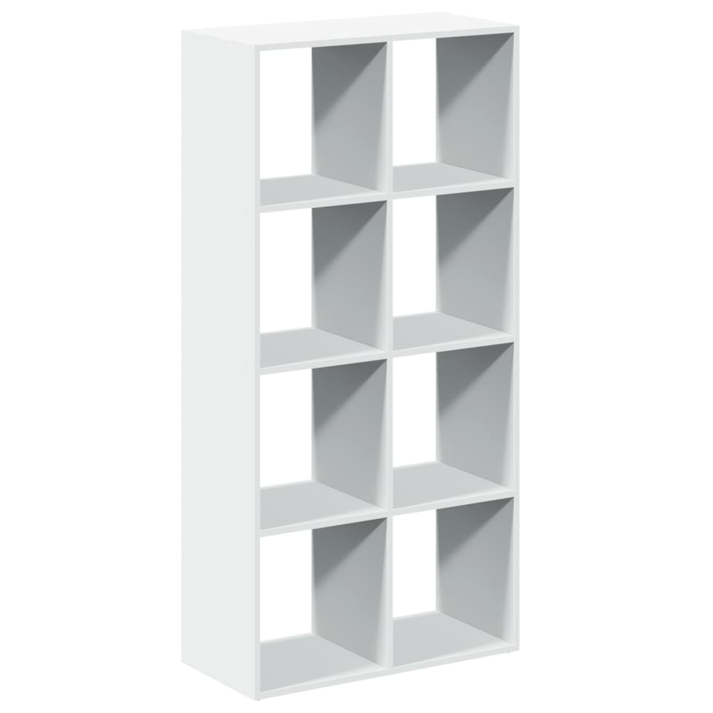 vidaXL Regał na książki z parawanem pokojowym, biały, 69,5x29x137,5 cm, drewno konstrukcyjne